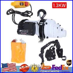 2200LBS/1 Ton Electric Chain Hoist Single Phase Hoist Crane 10FT Chain 110V New