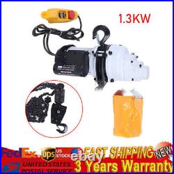 2200LBS/1 Ton Electric Chain Hoist Single Phase Hoist Crane 10FT Chain 110V New