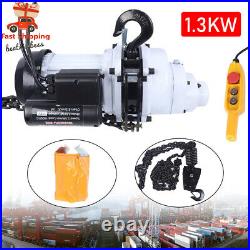 2200LBS/1 Ton Electric Chain Hoist Single Phase Hoist Crane 10FT Chain 110V New