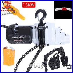 2200LBS/1 Ton Electric Chain Hoist Single Phase Hoist Crane 10FT Chain 110V New