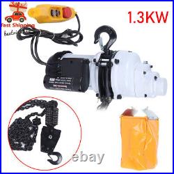 2200LBS/1 Ton Electric Chain Hoist Single Phase Hoist Crane 10FT Chain 110V New