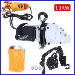 2200LBS/1 Ton Electric Chain Hoist Single Phase Hoist Crane 10FT Chain 110V New