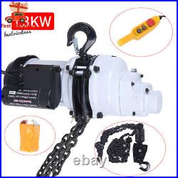 2200LBS/1 Ton Electric Chain Hoist Single Phase Hoist Crane 10FT Chain 110V New 2200LBS/1 Ton Electric Chain Hoist Single Phase Hoist Crane 10FT Chain 110V New