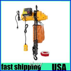 2200LBS/ 1 Ton Electric Chain Hoist Single Phase Hoist Crane 20 FT Chain 110V US