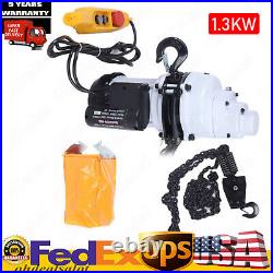 2200LBS/1Ton Electric Chain Hoist Single Phase Hoist Crane 10FT Chain New