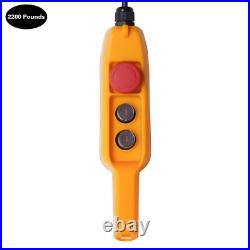 2200lbs/1 Ton Electric Chain Hoist Single Phase Hoist Crane & 10 FT Chain Kit 2200lbs/1 Ton Electric Chain Hoist Single Phase Hoist Crane & 10 FT Chain Kit