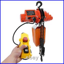2200lbs/1Ton Electric Chain Hoist Chain Crane Hoist 3m/9.84ft Lifting US! US