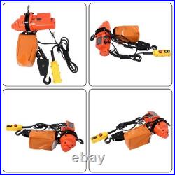 2200lbs Electric Chain Hoist 110V 10ft Lifting Height, 10ft Wired Remote Control 2200lbs Electric Chain Hoist 110V 10ft Lifting Height, 10ft Wired Remote Control