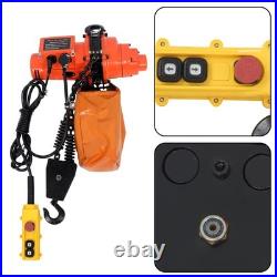 2200lbs Electric Chain Hoist Single Phase Crane Hoist 10ft Lifting 110V/60Hz