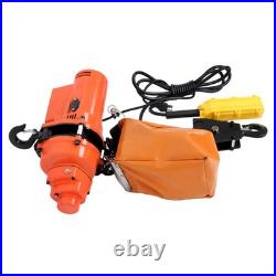 2200lbs Electric Chain Hoist Single Phase Crane Hoist 10ft Lifting 110V/60Hz