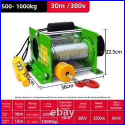 220V Wireless Remote Control Crane 1 Ton Electric Hoist Fast Heavy Lifting Crane