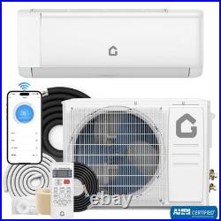 24,000 BTU Ductless Air Conditioner, Heat Pump Mini Split 220V 2 Ton Withkit, WiFi