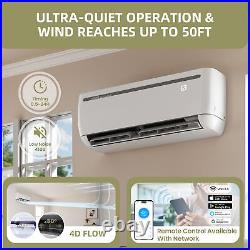 24000 BTU 220V Air Conditioner Split Cool Heat Pump Wifi System Ductless Kit 24000 BTU 220V Air Conditioner Split Cool Heat Pump Wifi System Ductless Kit
