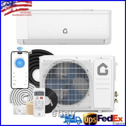 24000 BTU Ductless Air Conditioner, Heat Pump Mini Split 230V 2 Ton Withkit, WiFi