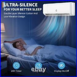 24000 BTU Ductless Air Conditioner, Heat Pump Mini Split 230V 2 Ton Withkit, WiFi