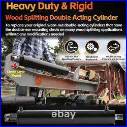 26-27 Ton Log Splitter Hydraulic Cylinder, 4.5 Bore x 24 Stroke, 3500-PSI