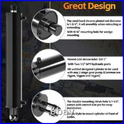 26-27 Ton Log Splitter Hydraulic Cylinder, 4.5 Bore x 24 Stroke, 3500-PSI