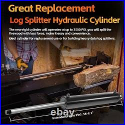26-27 Ton Log Splitter Hydraulic Cylinder, 4.5 Bore x 24 Stroke, 3500-PSI