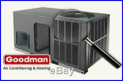 3.5 Ton 14 seer Goodman HEAT PUMP Package Unit GPH1442H41+PAD+ADAPTER+Heat+Tstat