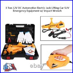 3 Ton 12V Automotive Electric Scissor Car Floor Lift With Impact Wrench Case