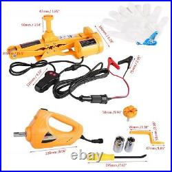 3 Ton 12V DC Auto Electric Jack Lifting Car SUV Emergency Tool with Impact Wrench