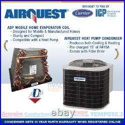 3 Ton 14 SEER AirQuest-Heil by Carrier Mobile Home Heat Pump + Coil + Line Set