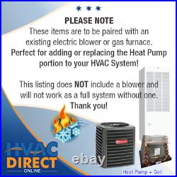 3 Ton 14 SEER Goodman Mobile Home Approved AC Heat Pump Condenser and ADP Coil