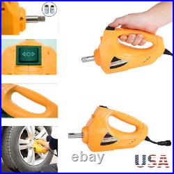 3 Ton Automotive Electric Scissor Car Lift 12V DC Wrench with 1/2 Impact