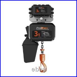 3 Ton Electric Chain Hoist withTrolley 1 Speed, 208240V / 440480V 3ø 60Hz 30ft