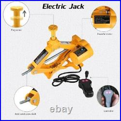 3 Ton Electric Hydraulic Floor Jack Lift+Electric Impact Wrench Car Van US Stock