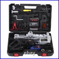 3 Ton Electric Scissor Jack Set 12V Lifting Tool with Wrench fit Car SUV New