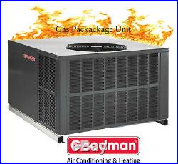3 Ton Goodman 14 seer Gas/Elec Package Unit 81% 80K Btu GPG1436080M41 Gaspack