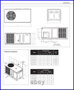 3 Ton HEAT PUMP Package Unit Goodman 13.4 SEER2 Central Air Conditioner Kit 3 Ton HEAT PUMP Package Unit Goodman 13.4 SEER2 Central Air Conditioner Kit