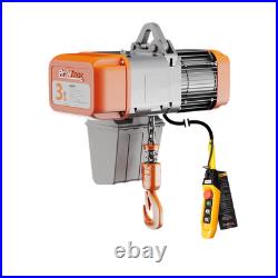 3 ton Electric Chain Hoist 1 Speed 208240V 3ø 60HZ 16ft G100 Nickel Duty H4/M5 3 ton Electric Chain Hoist 1 Speed 208240V 3ø 60HZ 16ft G100 Nickel Duty H4/M5