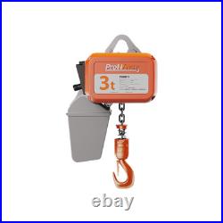 3 ton Electric Chain Hoist 1 Speed 208240V 3ø 60HZ 16ft G100 Nickel Duty H4/M5 3 ton Electric Chain Hoist 1 Speed 208240V 3ø 60HZ 16ft G100 Nickel Duty H4/M5