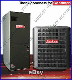 3 ton Goodman 14 seer R-410A heat pump system GSZ140361 / ARUF37C14