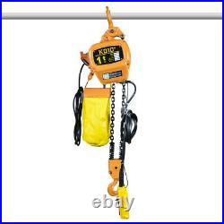 3phase 220V Chain Hoist 2200 lb. Electric Crane Hoist HD Super 1 Ton 10ft Lift