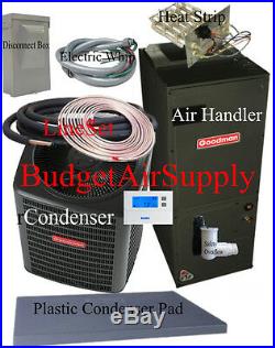 4 Ton 15 seer Goodman Heat Pump GSZ140491+ASPT49D14+50 Ft Lineset & Install PKG