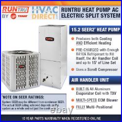 4 Ton 16 SEER2 RunTru by Trane Heat Pump Central Air Conditioner Split System