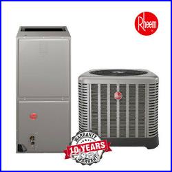 4 Ton Rheem 16 SEER R410A Air Conditioner Split System With Electric Heater