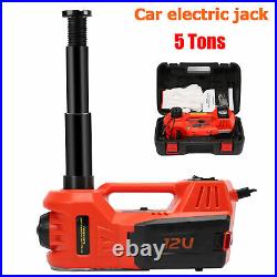 4 in 1 Car SUV Jack Lift 12V 5Ton Electric Hydraulic Floor Jack Tire Tool Kit