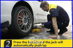5 Ton 12V DC Hydraulic Electric Jacks Floor Lift Tire Change Car Repair Tool Kit