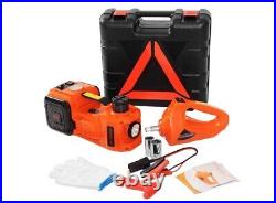 5 Ton 12V Electric Hydraulic Floor Jack Lift+Electric Impact Wrench Car Van US