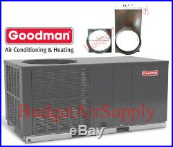 5 Ton 14 seer Goodman A/CAll in OnePackage Unit GPC1460H41+TSTAT+Heat-ADAPTERS