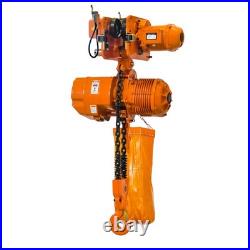 5 Ton 208240/440480V Electric Chain Hoist Power Trolley 30 ft. G100 Chain