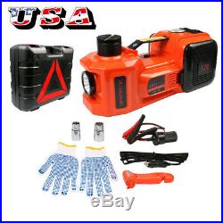 5 Ton Automotive Electric Hydraulic Floor Jack WITH Inflator Pump Emergency KIT