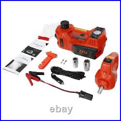 5 Ton Electric Floor Car Jack Lift SUV Jack withImpact Wrench, Tire Inflator Pump