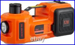 5-Ton Electric Hydraulic Car Jack Kit with Impact Wrench & Tire Inflator Combo