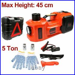 5 Ton Electric Hydraulic Car Truck SUV Floor Jack Floor Lift Stands Portable USA