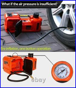 5 Ton Electric Hydraulic Floor Car Jack Lift with Electric Impact Wrench SUV Van